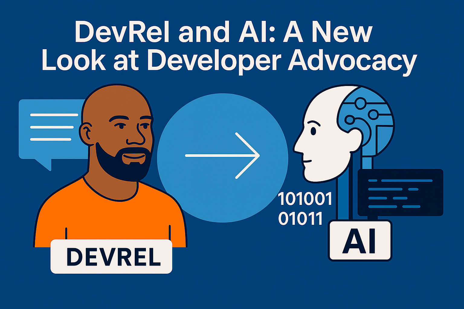 AI enhances DevRel, but empathy and building with devs matters most. /images/posts/devrel-meets-ai-header.png